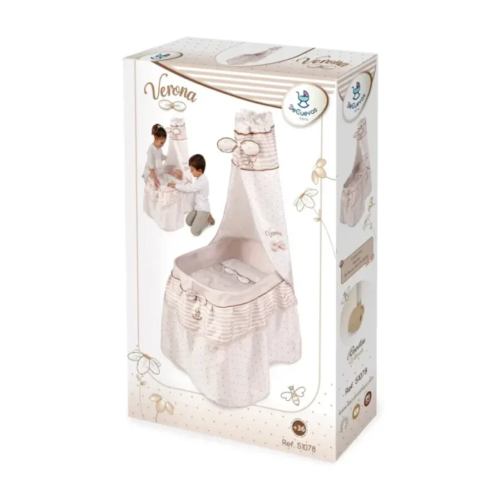 Ліжечко для ляльки з балдахіном DeCuevas - Зображення 1