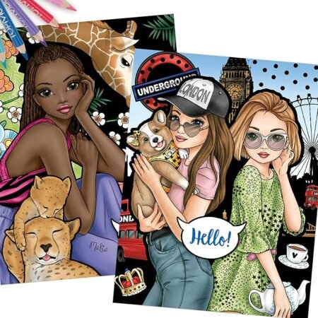 Дизайнерська розмальовка Top Model Colour & Design book - Зображення 2