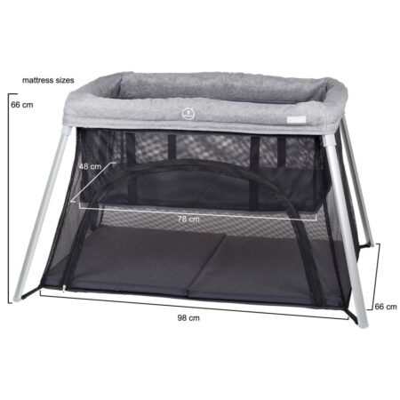 (art 4705) Dreams II манеж-ліжечко 3в1 BabyGO (чорно-золотий) - Зображення 5