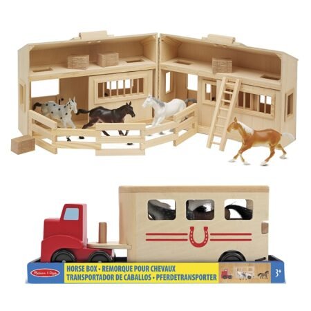 Дерев'яна конюшня з конячками Melissa&Doug (MD3704) - Зображення 3