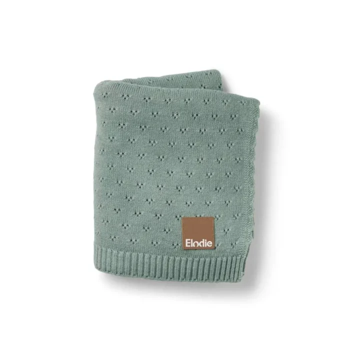odeialo-elodie-details-pebble-green-45829670569110 Elodie Details - Плед Pointelle 75х100 см - Pebble Green - Зображення 1