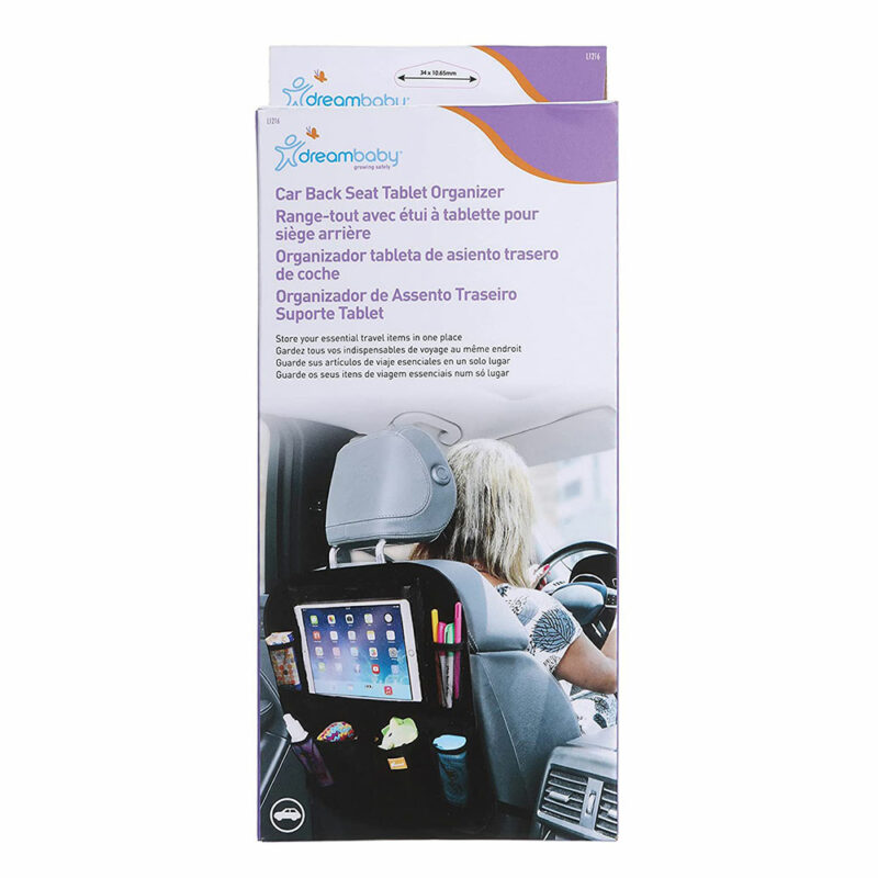 Органайзер DreamBaby на сидіння з тримачем для планшету, чорний