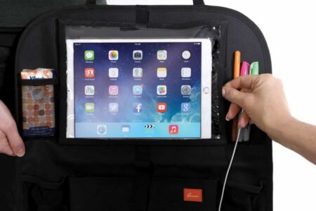 Органайзер DreamBaby на сидіння з тримачем для планшету, чорний - Зображення 2