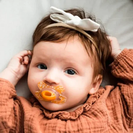 Пустушка силіконова Difrax Natural Newborn 0+ міс, Stone_dots - Зображення 4