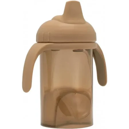 Чашка непроливайка із силіконовим носиком Difrax, Caramel