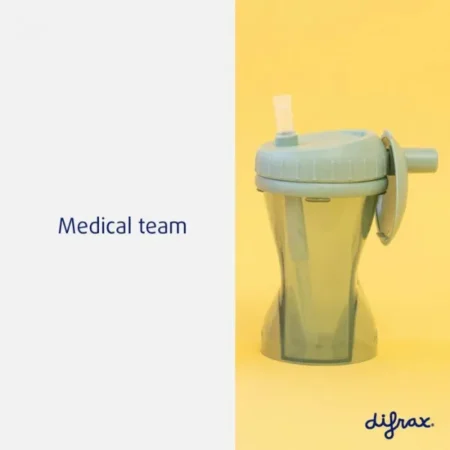 Чашка непроливайка із силіконовою соломинкою Difrax, Clay - Зображення 3