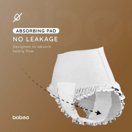 Стерильні трусики-підгузки BABOO (5шт) розмір L - Зображення 3