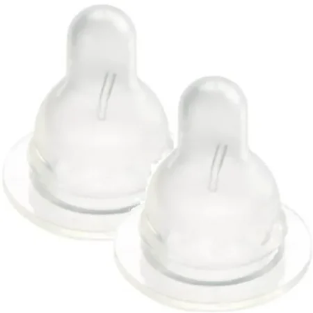 Силіконова соска до пляшечки для годування Difrax S-bottle Natural маленька (2шт) - Зображення 3