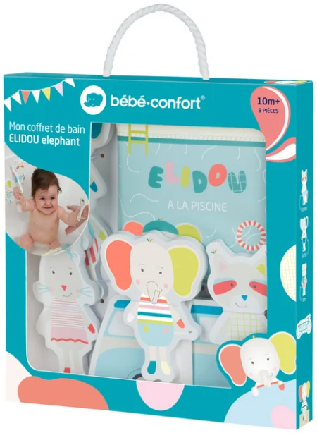 Набір іграшок для купання, пазл, BEBE CONFORT Elidou Elephant