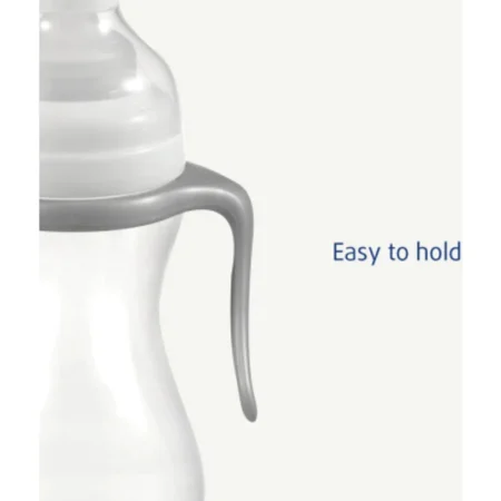 Антиколікова пляшечка із силіконовою соскою та ручками 310 мл Difrax S-bottle Wide XL - Зображення 6