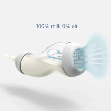 Антиколікова пляшечка із силіконовою соскою та ручками 310 мл Difrax S-bottle Wide XL - Зображення 2