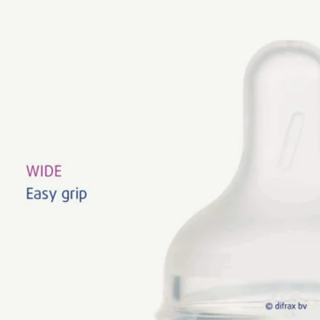 Силіконова соска до пляшечки для годування Difrax S-bottle Wide велика (2шт) - Зображення 3