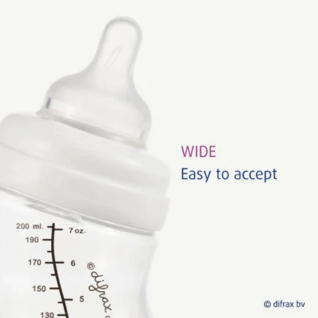 Силіконова соска до пляшечки для годування Difrax S-bottle Wide велика (2шт) - Зображення 4