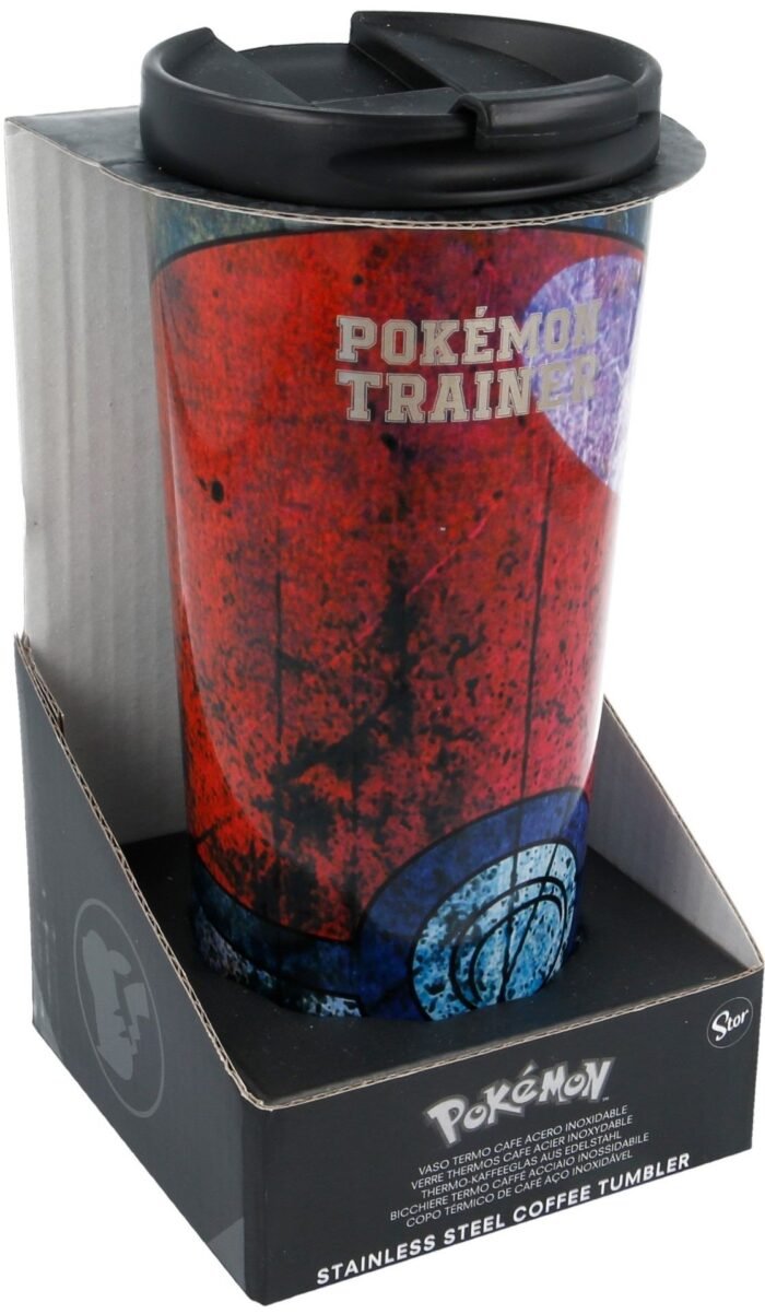 Пляшка для подорожей STOR INSULATED STAINLESS STEEL COFFEE TUMBLER 425 ML POKEMON DISTORSION - Зображення 1