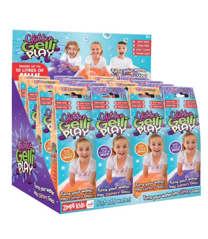 Набір для купання GLITTER GELLI PLAY - 50G - MIXED(фіолет, оранж) - Зображення 1