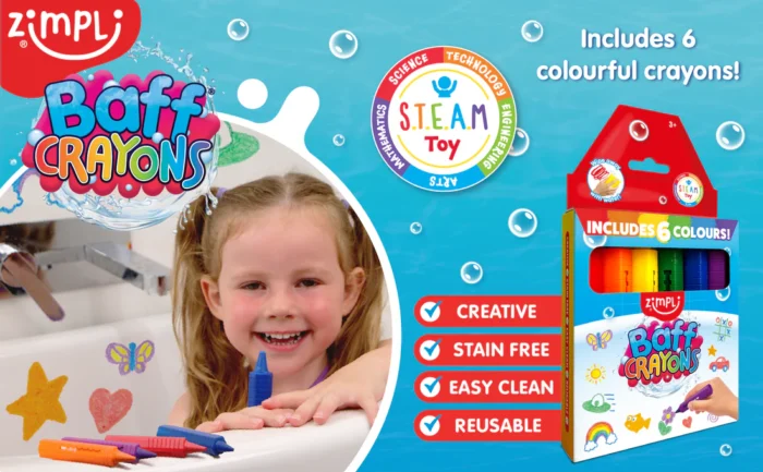 Набір олівців для ванни BAFF CRAYONS - Зображення 2