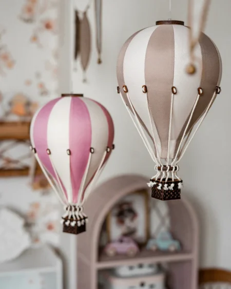 Повітряна куля-Decorative Balloon size L - WHITE / POWDER PINK - Зображення 2