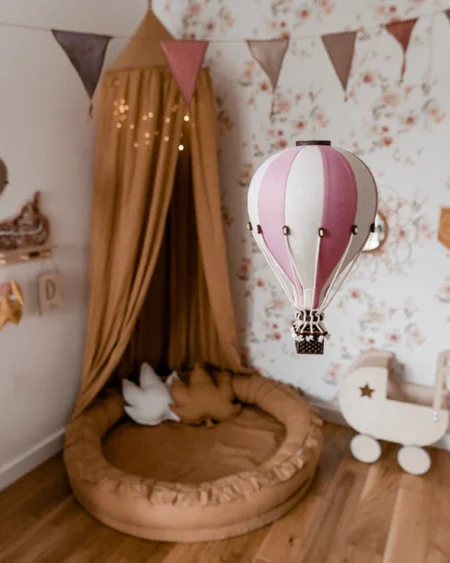Повітряна куля-Decorative Balloon size L - WHITE / POWDER PINK - Зображення 3