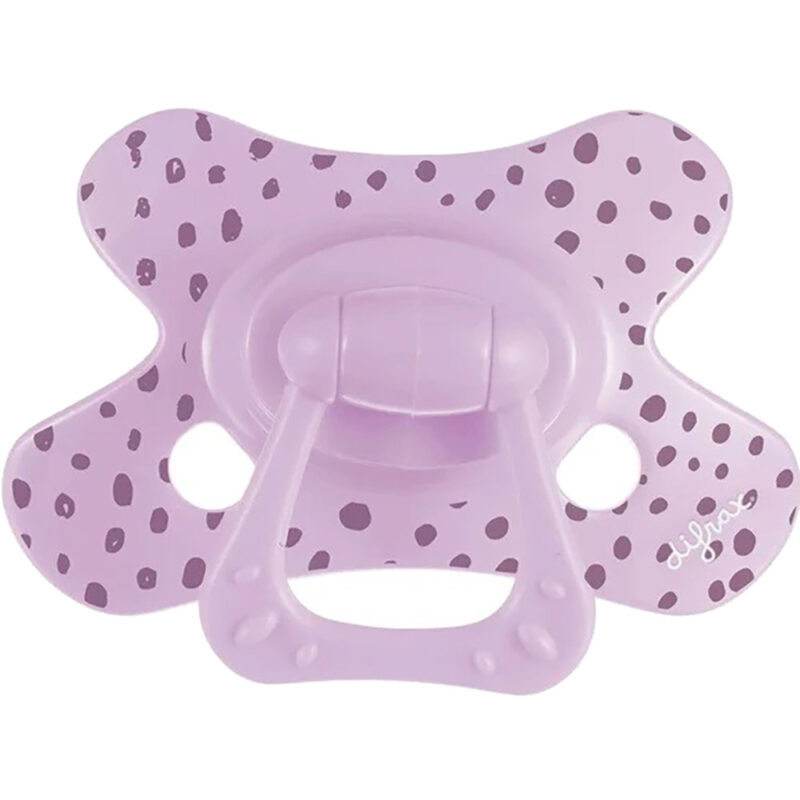 Пустушка силіконова Difrax Natural 6+ міс, Lilac_dots