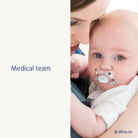 Пустушка силіконова Difrax Dental 0-6 міс, Ice - Зображення 3