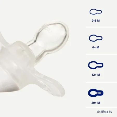 Пустушка силіконова Difrax Natural 12+ міс, Apricot_veins - Зображення 4