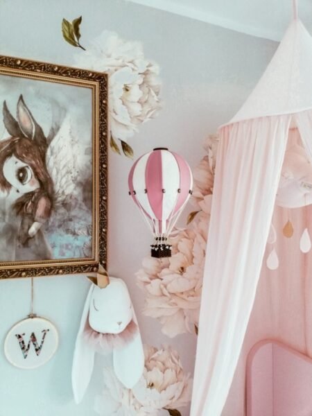 Повітряна куля-Decorative Balloon size M - WHITE /POWDER PINK - GTIN - Зображення 5