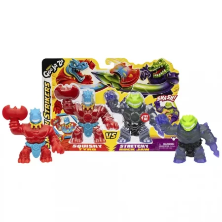 Герої Гуджитсу. Іграшки, що розтягуються Тайро-сокира та Рок Джо-залізний лицар (Смеш Страйкерс).ТМ  GooJitZu