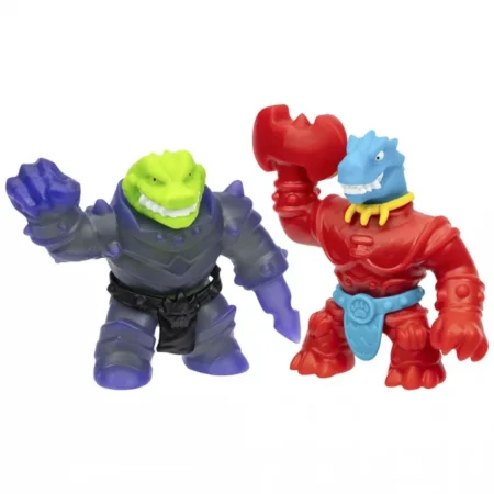 Герої Гуджитсу. Іграшки, що розтягуються Тайро-сокира та Рок Джо-залізний лицар (Смеш Страйкерс).ТМ  GooJitZu - Зображення 5