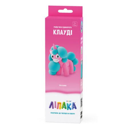 Набір пластиліну, що самостійно твердіє, ЛІПАКА - РАЙДУЖНІ ЄДИНОРОГИ: КЛАУДІ