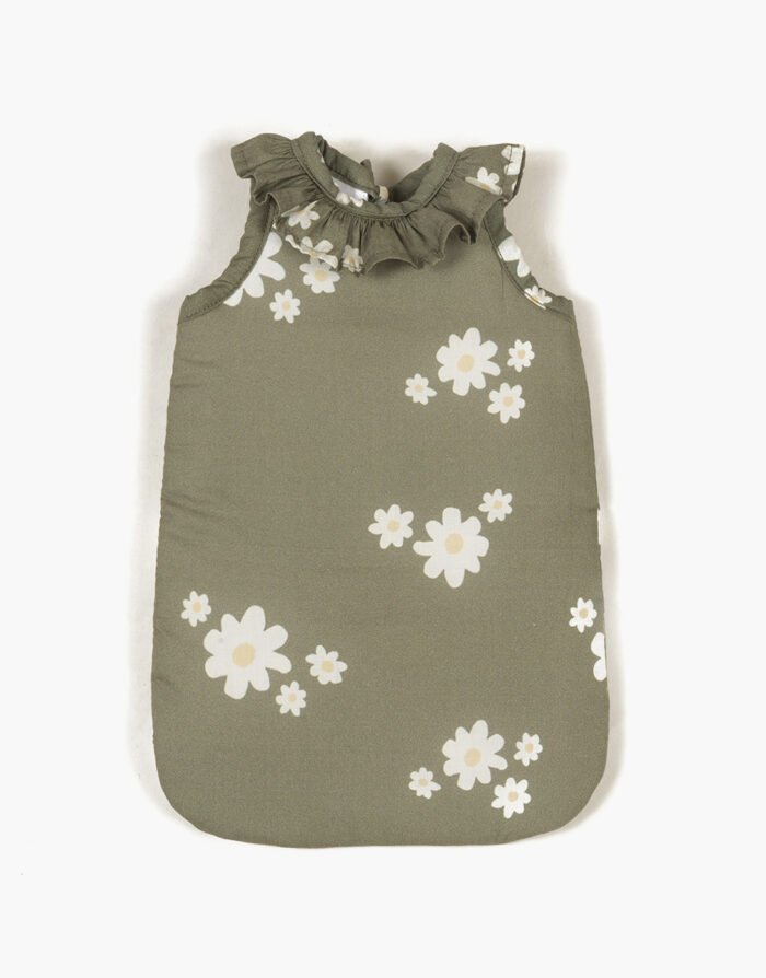 minikane-accessoires-poupee-turbulette-en-coton-marguerites (1) Ляльковий спальний мішок «Ромашка». - Зображення 1