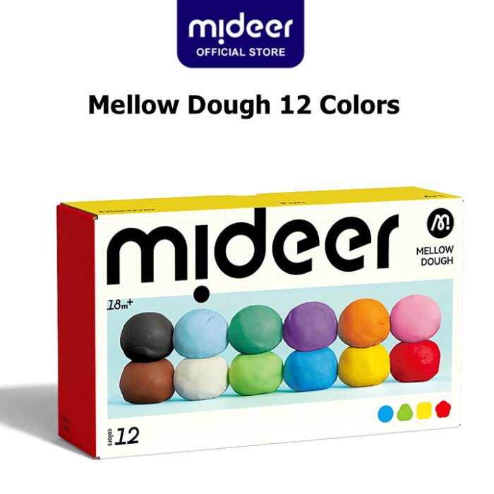 Маса для ліплення в наборі MELLOW DOUGH 12 COLOURS - Зображення 1