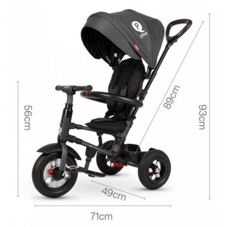 Велосипед складаний триколісний дитячий Rito Rubber Grey (0686268624587) - Зображення 4