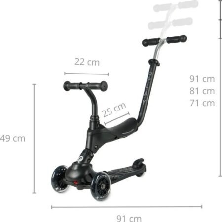 Самокат триколісний дитячий 5 в 1 Sema Pro Black (7290116961668) - Зображення 7