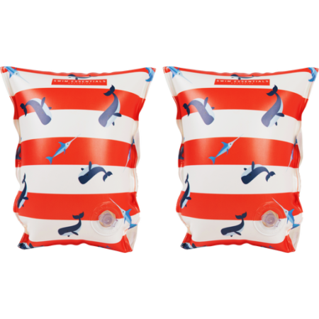 Нарукавники 0-2 роки  Червоні з білим