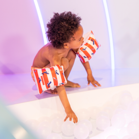 Нарукавники 0-2 роки  Червоні з білим - Зображення 3