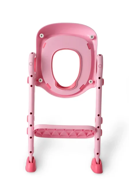 Дитяче сидіння на унітаз з драбинкою і поліуретановим кільцем, рожеве - Babyhood - Зображення 3