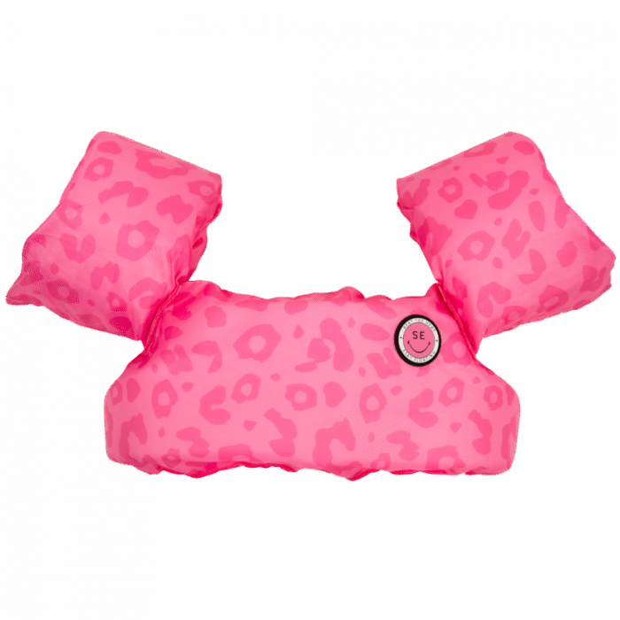 Надуваний жилет з нарукавниками 2-6 роки  Неоновий леопард - Зображення 1