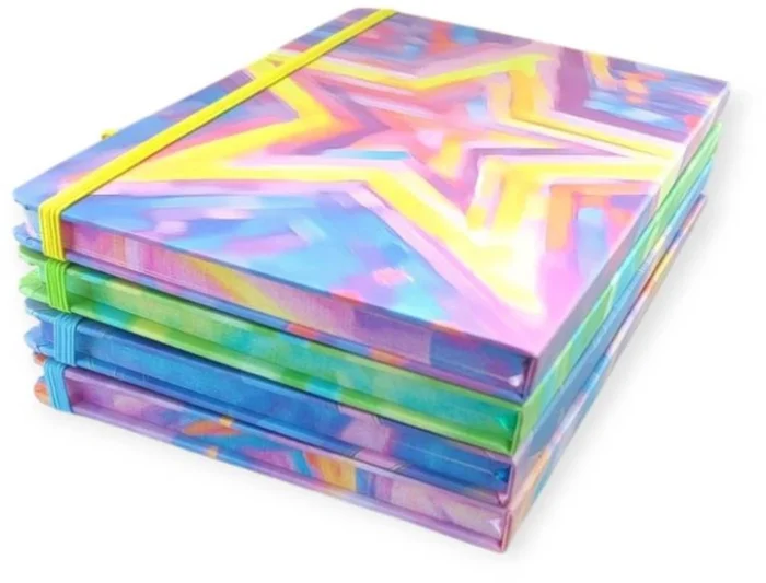 Блокнот на гумці А5 13.6?20.8 cm, 80 арк.,тверда обкладинка Star - Зображення 2