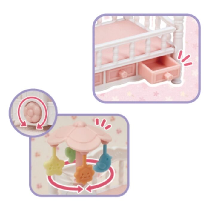 Ігровий набір  Дитяче ліжечко для трійні з мобілем - Зображення 7