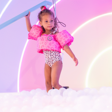 Надуваний жилет з нарукавниками 2-6 роки  Неоновий леопард - Зображення 3