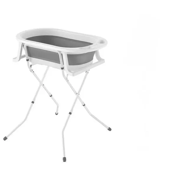 7 Ванночка складна, сіра з підставкою - Babyhood - Зображення 1