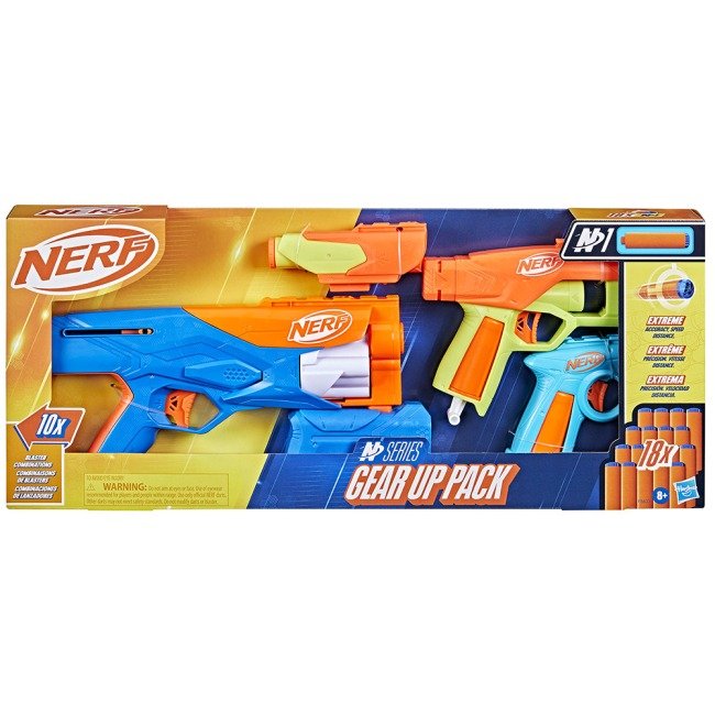 13 Набір з 3-х іграшкових бластерів та 18 стріл, серії  Nerf N Series - Зображення 1