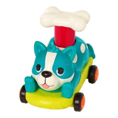 Машинка інерційна серії  Лапкомобілі  - ПЕСИК, КОЛІР БІРЮЗА