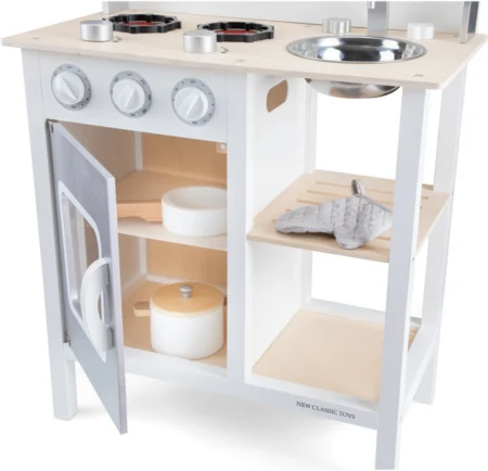 New Classic Toys, Міні-кухня приємного апетиту біло/срібляста - Зображення 6