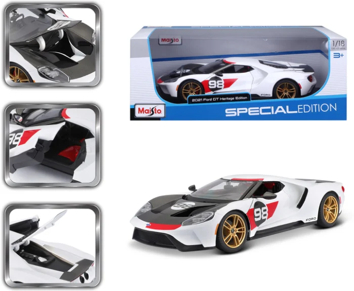 Машинка іграшкова 2021 Ford GT Heritage, масштаб 1:18 - Зображення 2