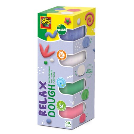 Незасихаюча маса для ліплення серії  Feel good dough  - ПАСТЕЛЬ (4 кольори, у пластикових баночках)