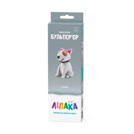 Набір пластиліну, що самостійно твердіє, ЛІПАКА – СОБАЧІ ІСТОРІЇ: БУЛЬТЕР'ЄР