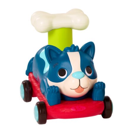 Машинка інерційна серіїї  Лапкомобілі  - ПЕСИК, КОЛІР ОКЕАН