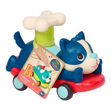 Машинка інерційна серіїї  Лапкомобілі  - ПЕСИК, КОЛІР ОКЕАН - Зображення 2