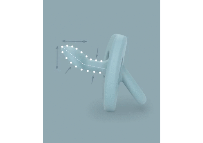 Пустушка силіконова анатомічна, 0-6 місяців,  Colour Essence /блакитна (8426420081580) - Зображення 3